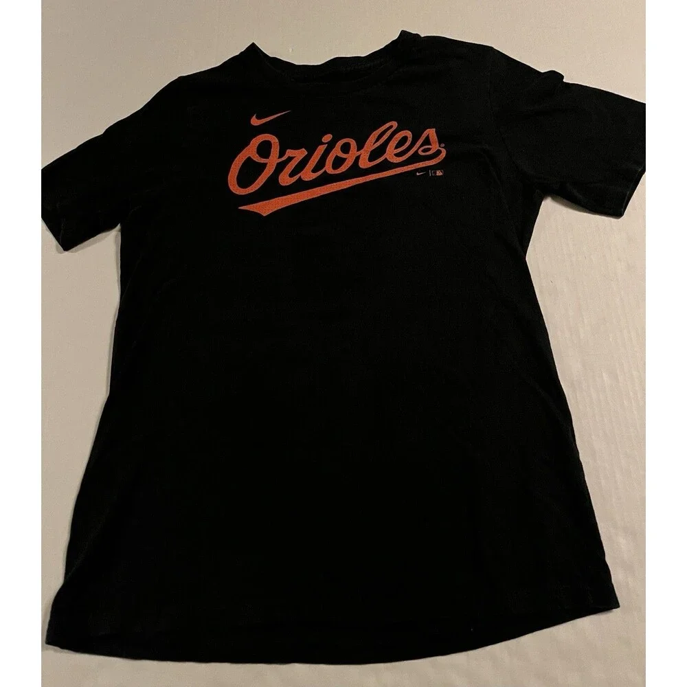 Nike Baltimore Orioles MLB Cal Ripken Jr #8 Jersey T-Shirt Youth Boys XL Black